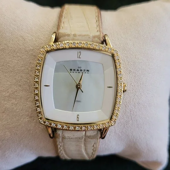 Skagen | Accessories | White Band Skagen Watch Mk348sglt8b  display picture 2